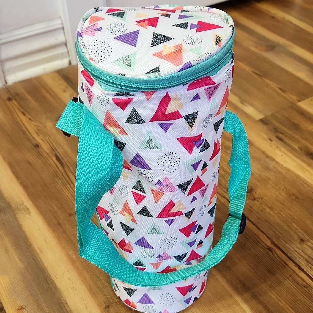 Colorful Geometric Pattern Insulated Bag